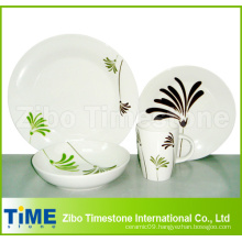 Porcelain Palm 16-Piece Dinnerware Set Service for 4 (616049)